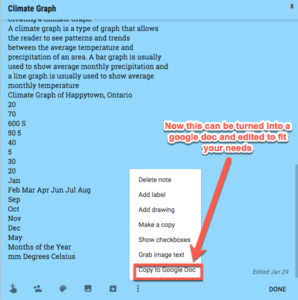 Copy to Google Doc